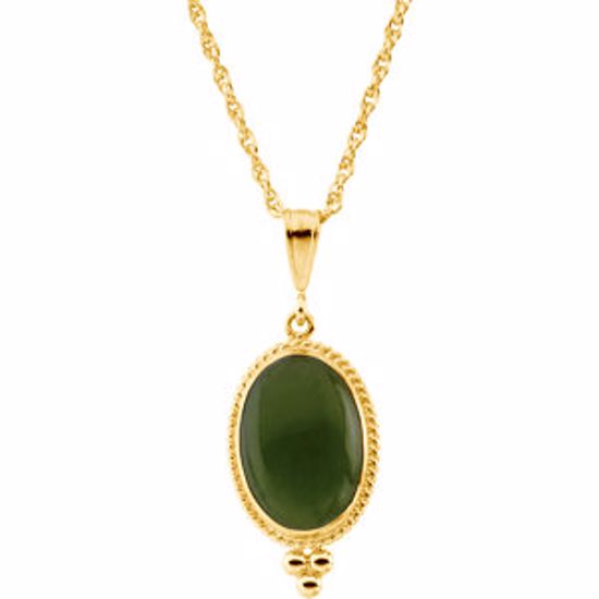 69042:61982:P Nephrite Jade Necklace 