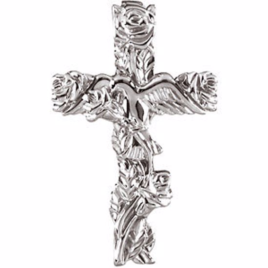 R42154:100002:P Floral Cross Pendant