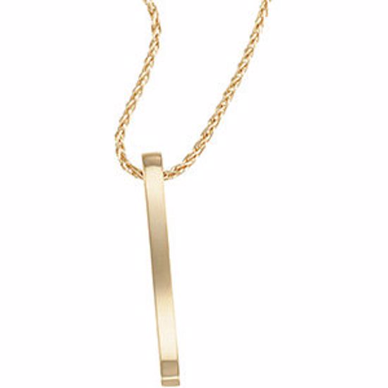 69068:82058:P Gold Fashion Pendant on a 18" Diamond Cut Wheat Chain