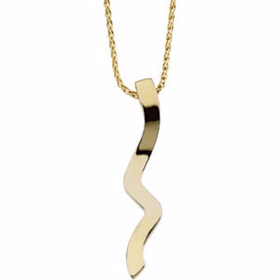 69069:82529:P Gold Fashion Pendant on an 18" Diamond Cut Wheat Chain