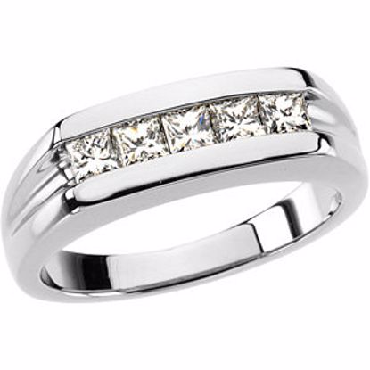 66409:115059:P Men's Five-Stone Ring