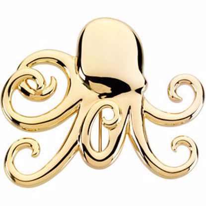 84138:100001:P Octopus Brooch