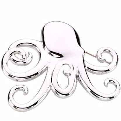 84138:100002:P Octopus Brooch