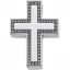 R41197:306473:P Sterling Silver Cross Pendant