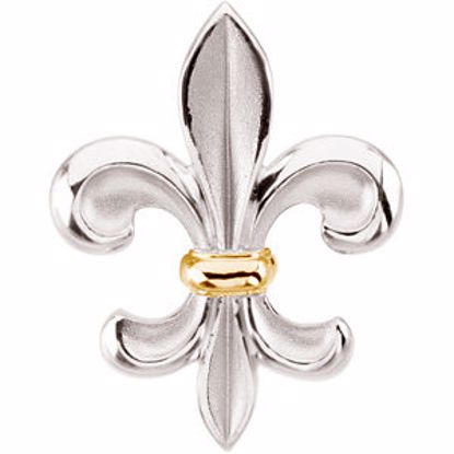 84286:102:P Fleur-de-lis Brooch