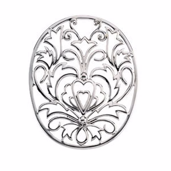 83436:307113:P Oblong Filigree Pendant