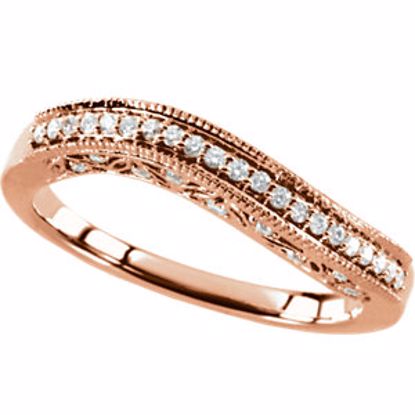 66567:60003:P 14kt Rose 1/4 CTW Diamond Stackable Ring