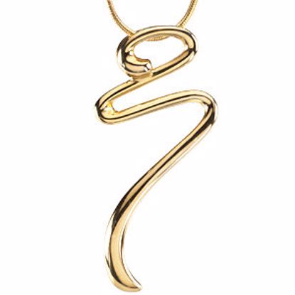 69138:84131:P Gold Fashion Pendant on an 18" Snake Chain