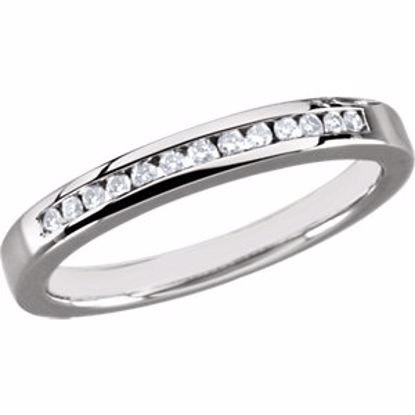 66705:102:P 14kt White 1/8 CTW Diamond Band