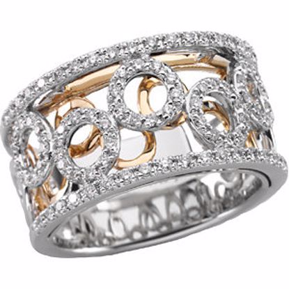 66714:101:P 14kt White & Yellow 1/2 CTW Diamond Anniversary Band