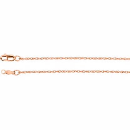 CH471:103:P 14kt Rose 1.25mm Rope 18" Chain