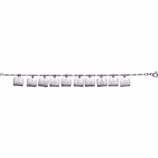 R41874:309082:P Ten Commandments Bracelet