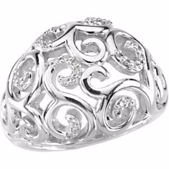 67044:121538:P Filigree Scroll Ring