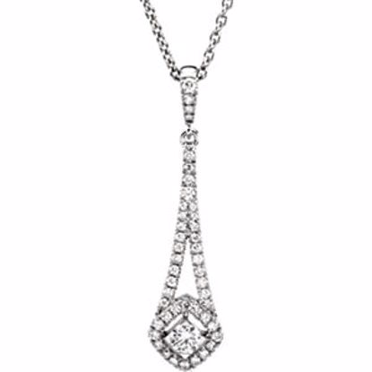 67087:60001:P 14kt White 3/8 CTW Diamond Necklace