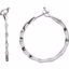 66766:1004:P 1/2 CTW Diamond Inside/Outside Hoop Earrings