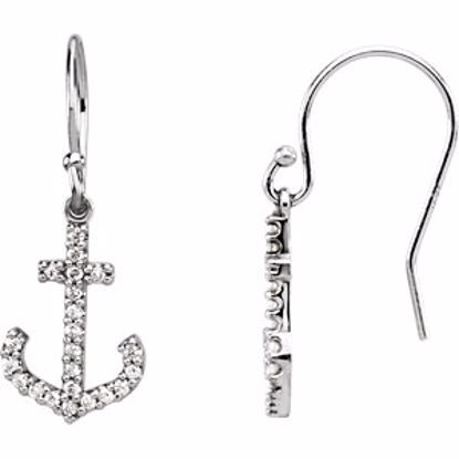 67134:84411:P Anchor Earrings