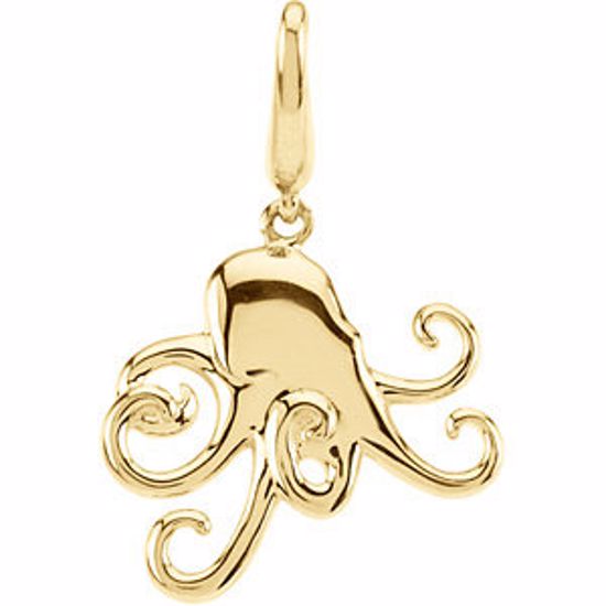 84516:84473:P Gold Fashion Octopus Charm