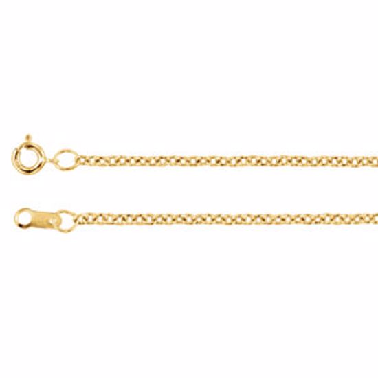 CH176:133532:P 14kt Yellow 1.5mm Solid Cable 16" Chain