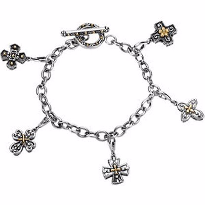 R41993:60001:P Cross Charm Bracelet