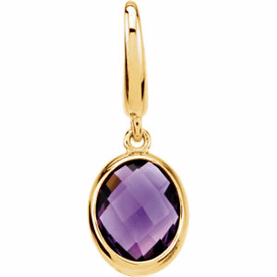 67274:60001:P Genuine Amethyst Charm