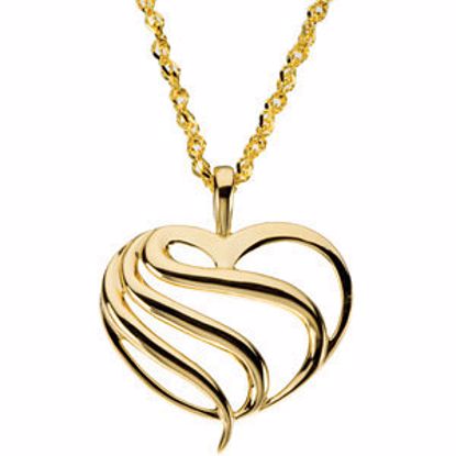 69228:60001:P Heart Fashion Necklace