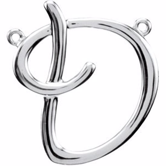 84576:103:P Sterling Silver "D" Script Initial