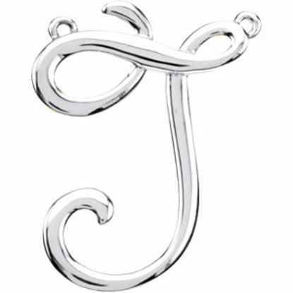 84576:210:P Sterling Silver "J" Script Initial