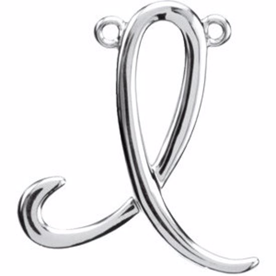 84576:276:P Sterling Silver "I" Script Initial