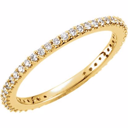 67401:101:P 14kt Yellow 1/3 CTW Diamond Stackable Ring Size 7