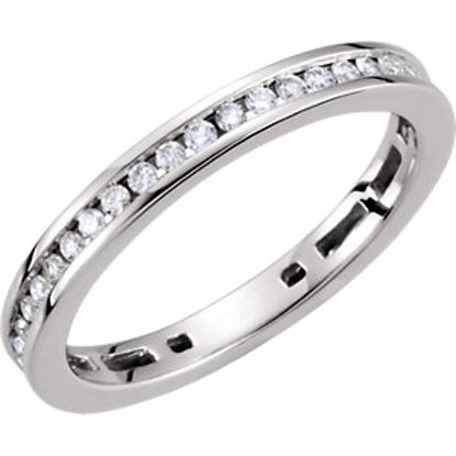 67402:102:P 14kt White 3/8 CTW Diamond Stackable Ring