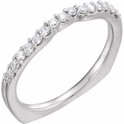 67391:60002:P 14kt White 1/5 CTW Diamond Band for 7/8 CTW Engagement Ring 