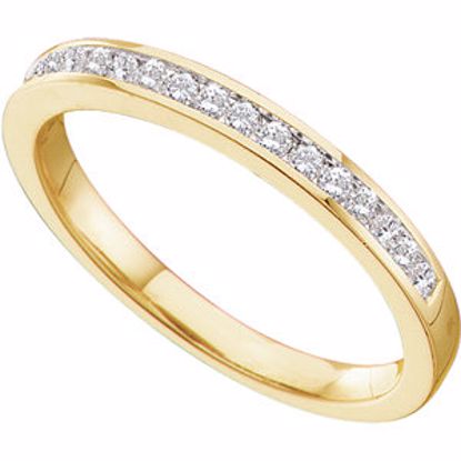 64738:60007:P 14kt Yellow 1/6 CTW Diamond Band for 5mm Engagement Ring