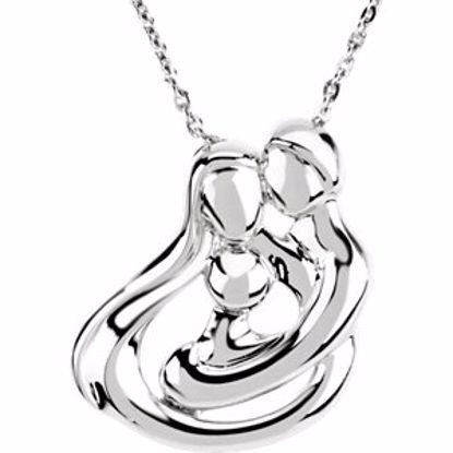 R45219:600010:P Embraced by the Heart&trade; Family Necklace