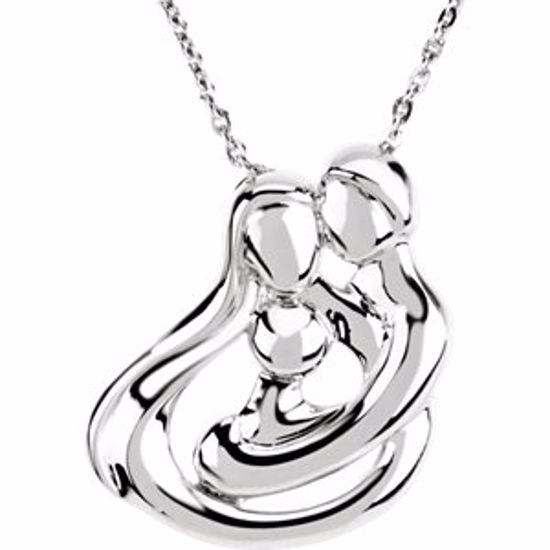 R45219:600010:P Embraced by the Heart&trade; Family Necklace