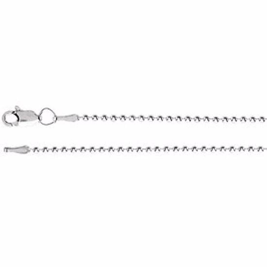 CH944:300:P Sterling Silver 1.5mm Bead 16" Chain