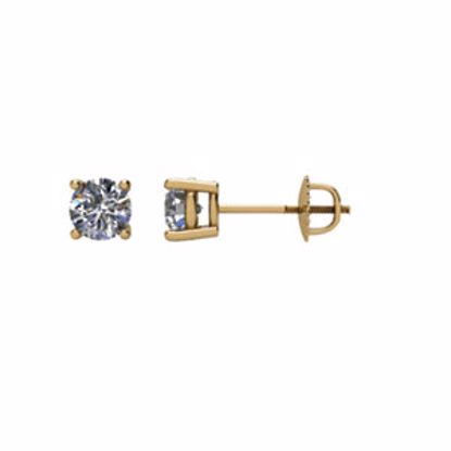 67535:102:P 14kt Yellow 1/2 CTW Diamond Earrings