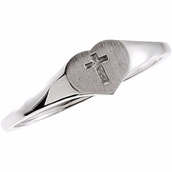 19351:102:P Youth Heart & Cross Ring