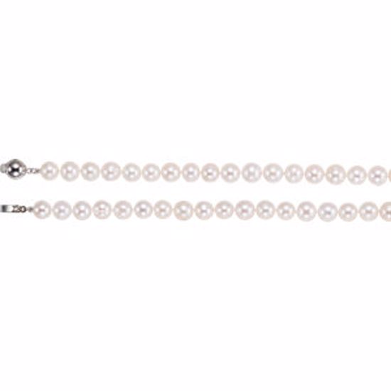 67626:100:P Sterling Silver Freshwater Cultured Pearl 42" Strand