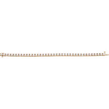 67416:60004:P 18kt Yellow 10 CTW Diamond Line 7.25" Bracelet