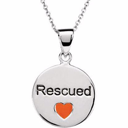 84658:100:P Heart U Back&trade; Rescue Pendant with chain