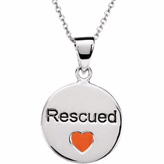 84658:100:P Heart U Back&trade; Rescue Pendant with chain