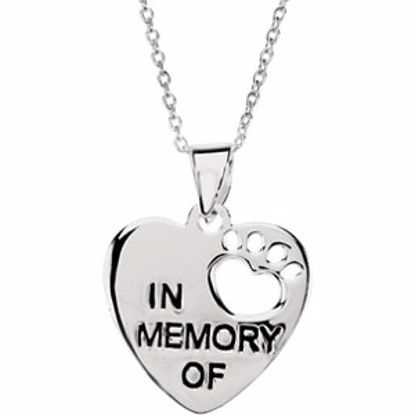 84653:100:P Heart U Back&trade; In Memory Necklace