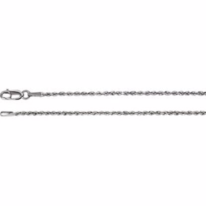 CH948:112:P 14kt White 1.6mm Diamond Cut Rope 24" Chain
