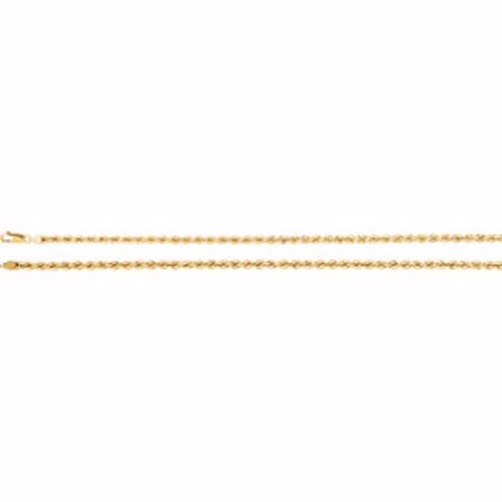 CH953:102:P 14kt Yellow 4mm Rope 16" Chain