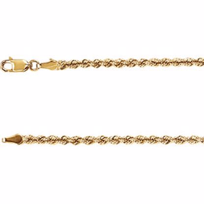 CH957:103:P 14kt Yellow 3mm Rope 18" Chain
