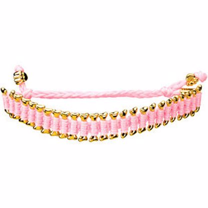 BRC625:110:P Pink Heart U Back&trade; Friendship Bracelet