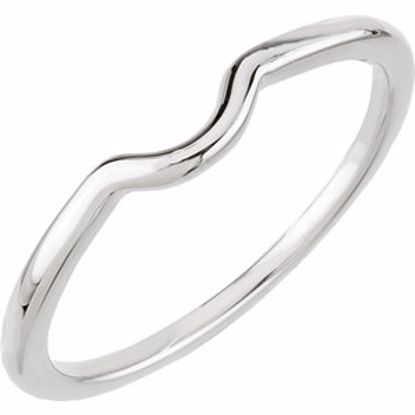 121578:145:P 14kt White Band for 4.5mm Engagement Ring