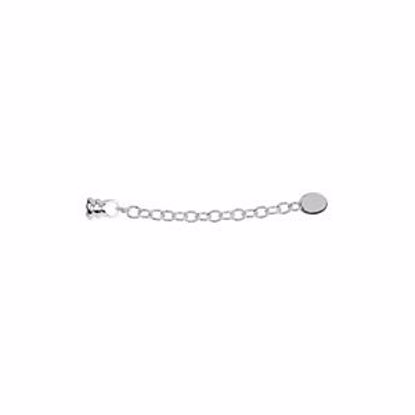 24952:100:P Sterling Silver 1.5" Bracelet & Necklace Extender