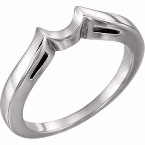 10893:79904:P Platinum Band for 7.4mm Round Engagement Ring Mounting