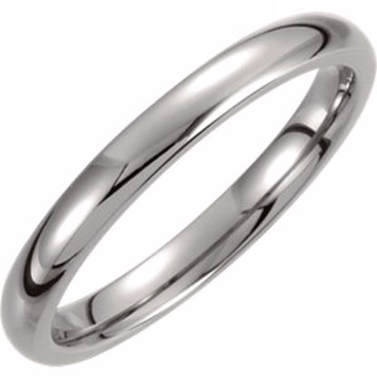 T805:132:P Titanium 3mm Domed Polished Band Size 12